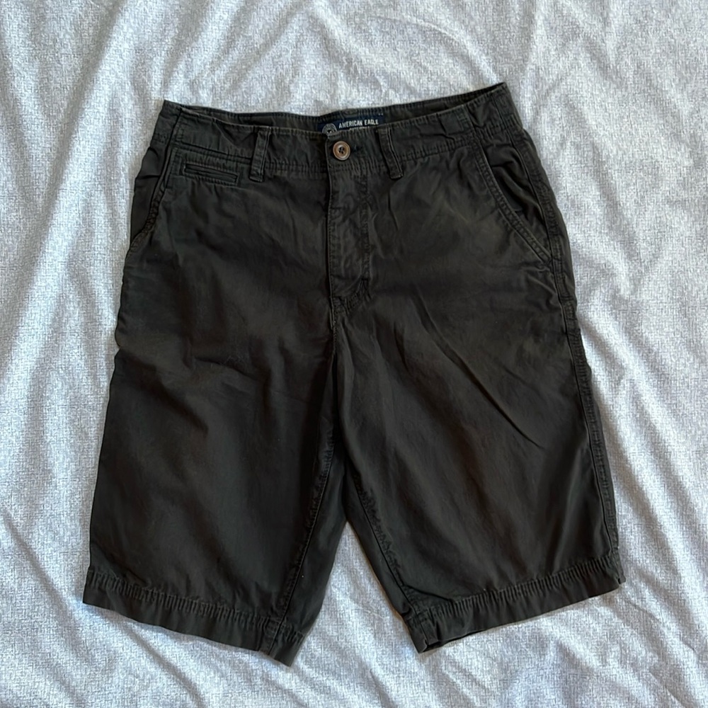 Black American Eagle Chino Shorts